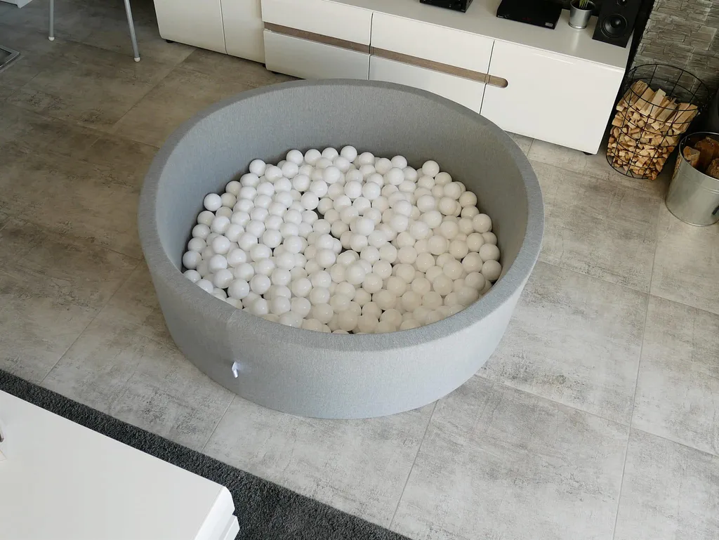 Culla da Gioco in Schiuma Grigio Chiaro - Sicurezza e Relax per Bambini - 9