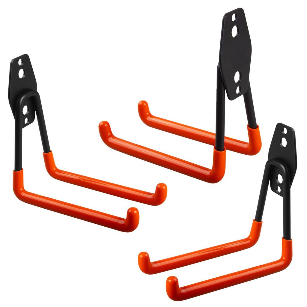 3x Wandhalterung aus Stahl für die Garage