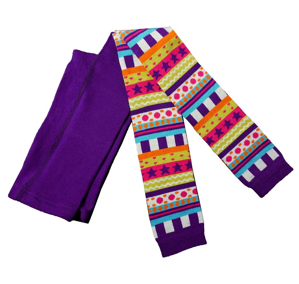 Kinder Leggings für Mädchen in verschiedenen Design Lila Art Nuvo Größe 122-128