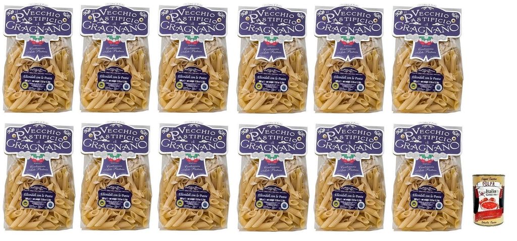 12x Il Vecchio Pastificio di Gragnano Pasta Elicoidali con la Punta,Gragnano IGP-Italienische Nudeln aus Hartweizengrieß von höchster Qualität 5...