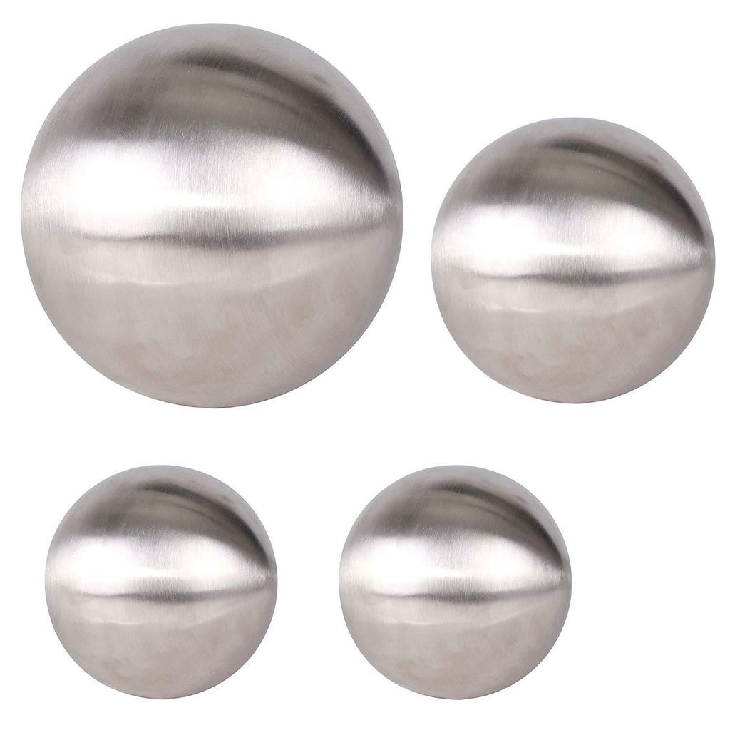 Dekokugel Edelstahl matt Edelstahlkugel-Set 4 Stück Kugel Produktbild 