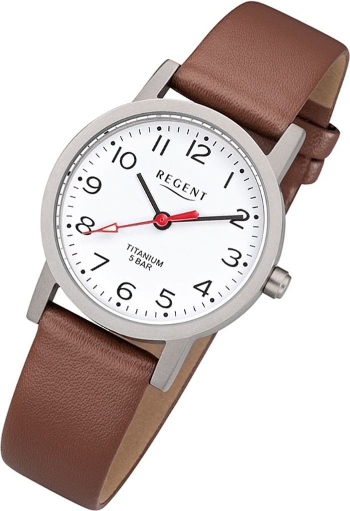 Regent Uhren Uhr Braunes Lederarmband Damen Regent Damen