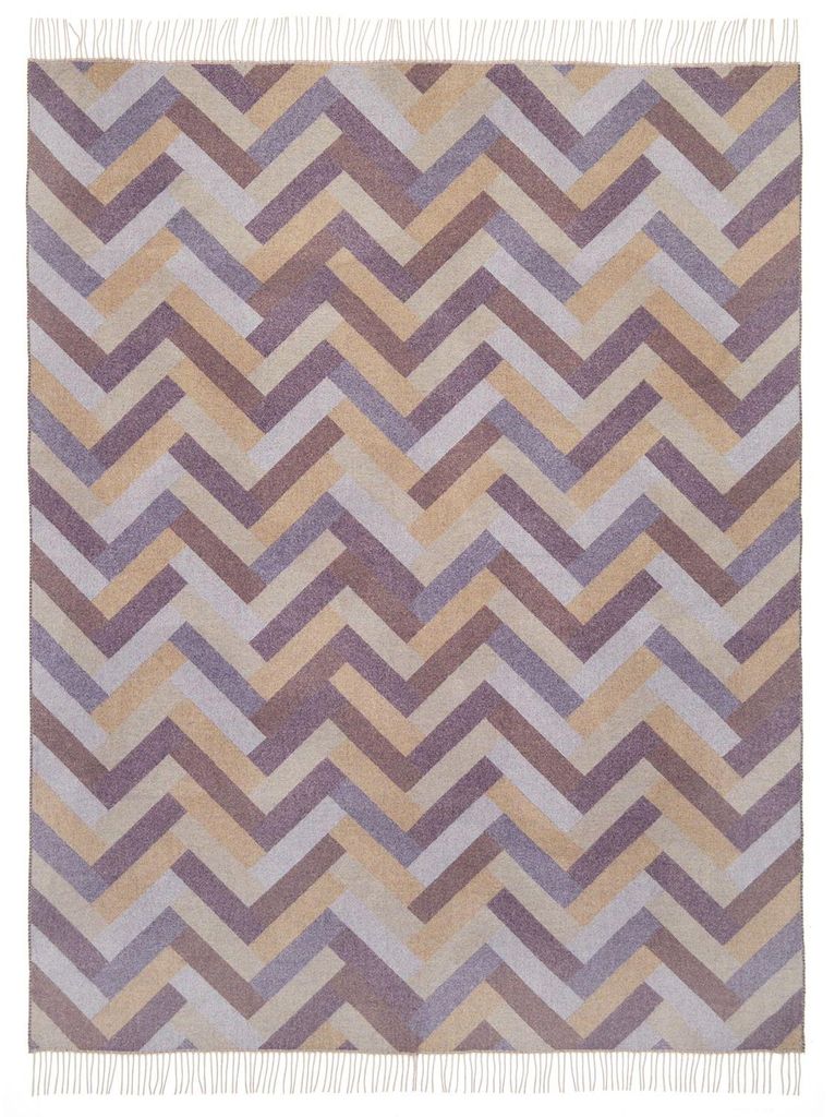 Eagle Products Plaid VIENNA, 135x195 cm, walnuss, hellblau, pflaume