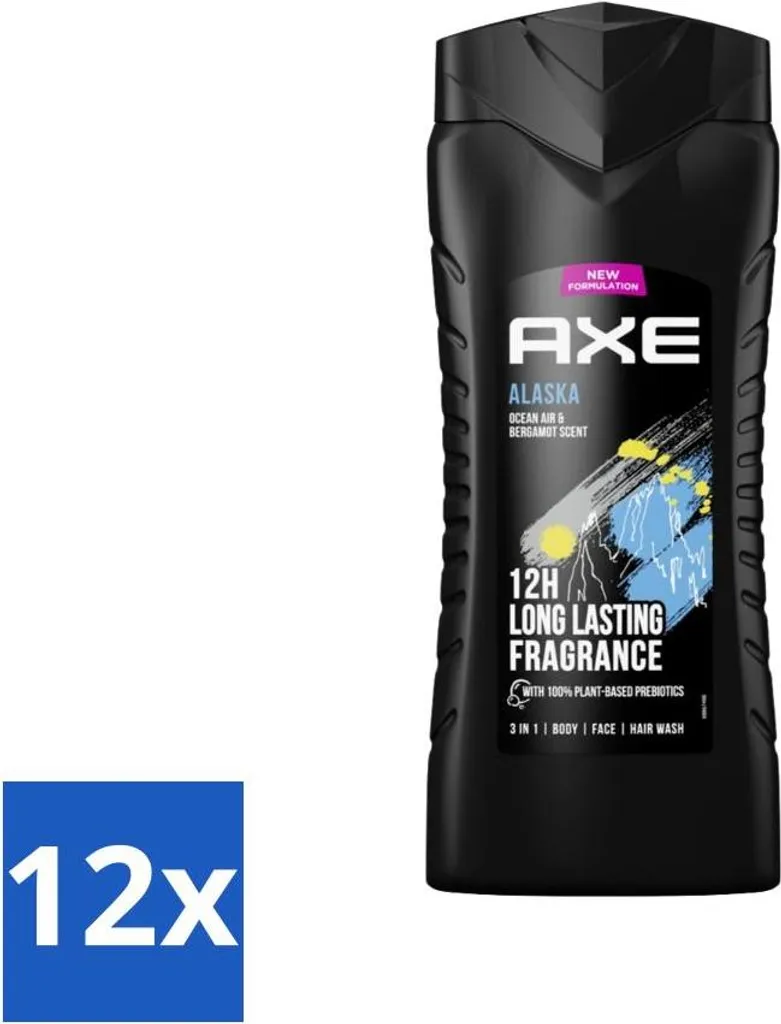 Axe XL Alaska 3 in 1 Risparmio 12 flaconi x 400ml - Prezzo Outlet