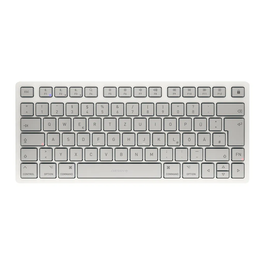 Clavier Bluetooth Compact pour Mac CHERRY KW 7100 MINI blanc QWERTZ