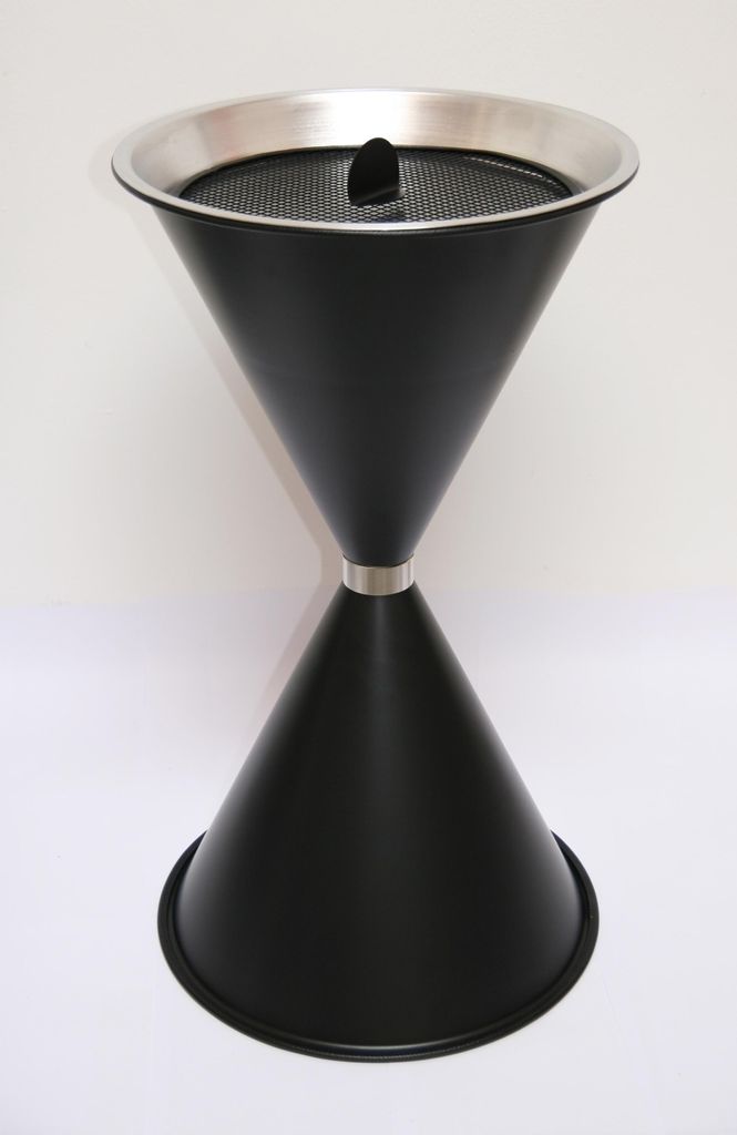 SZ Metall 29715 Standaschenbecher schwarz Immagine del prodotto 