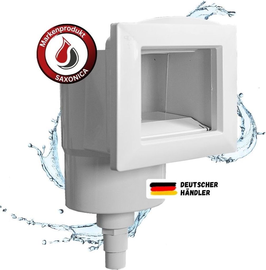 Skimmer Set BASIC mit Einlaufdüse 2" I Schlauchanschluss 38 mm I weiß