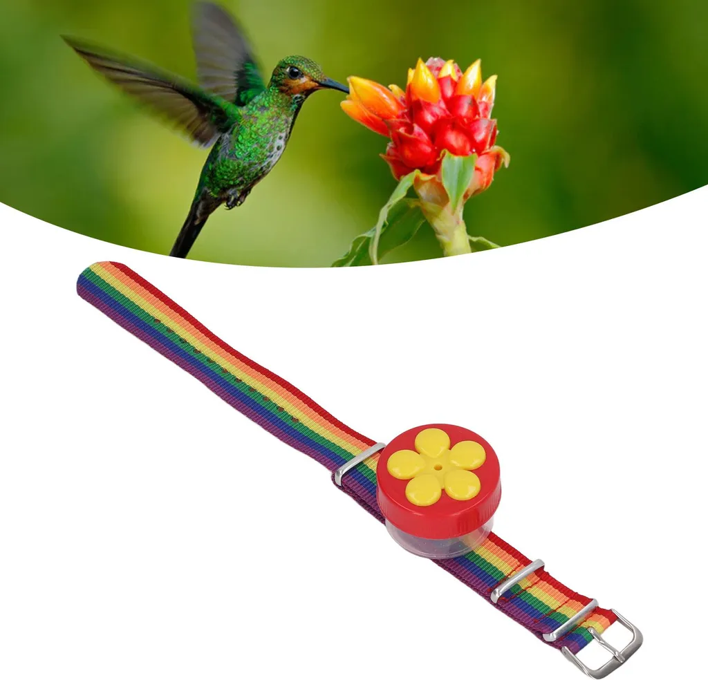 Mangiatoia Colibrì da Polso Regolabile: Strumento Alimentazione Manuale