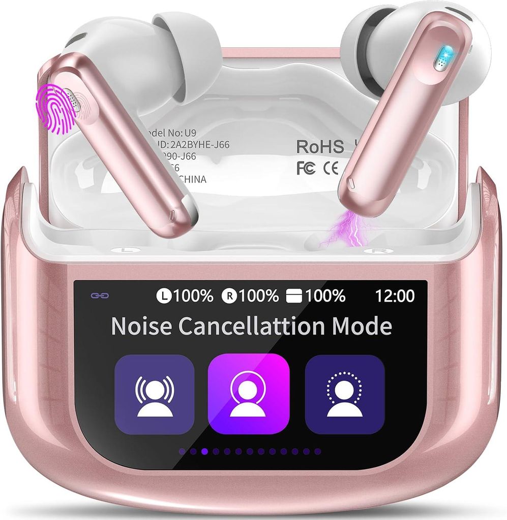 In Ear Kopfhörer Kabellos Bluetooth 5.4 mit ANC+ENC Noise Produktbild 