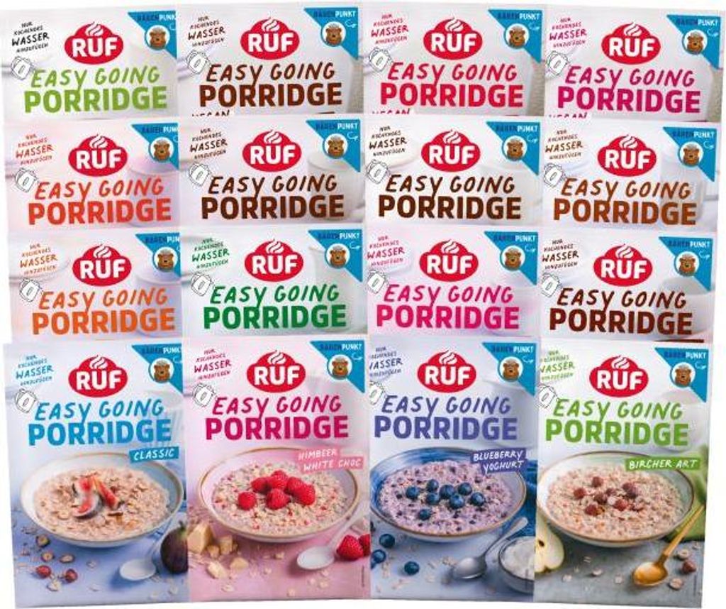RUF Probier Set Porridge Alle Sorten (16 Stück) Produktbild 