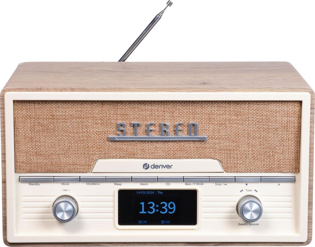 Denver MDA-525 Retro Anlage mit DAB+, Bluetooth & CD-Player Produktbild 