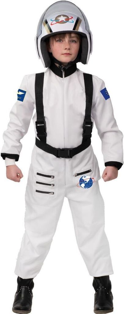 Astronauten Kostüm Alexander deluxe mit Astronautenhelm Gr. 104-152 Karneval Raumfahrer Fasching Karneval Mottoparty Kindergeburtstag Kinderfasching