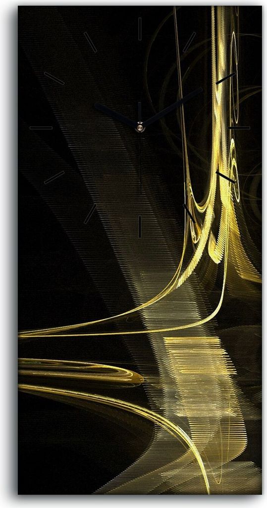 Dekor Leinwand Uhr Wandbilder Kunstdruck 30x60 digitales fraktales Kunst - schwarze Hände