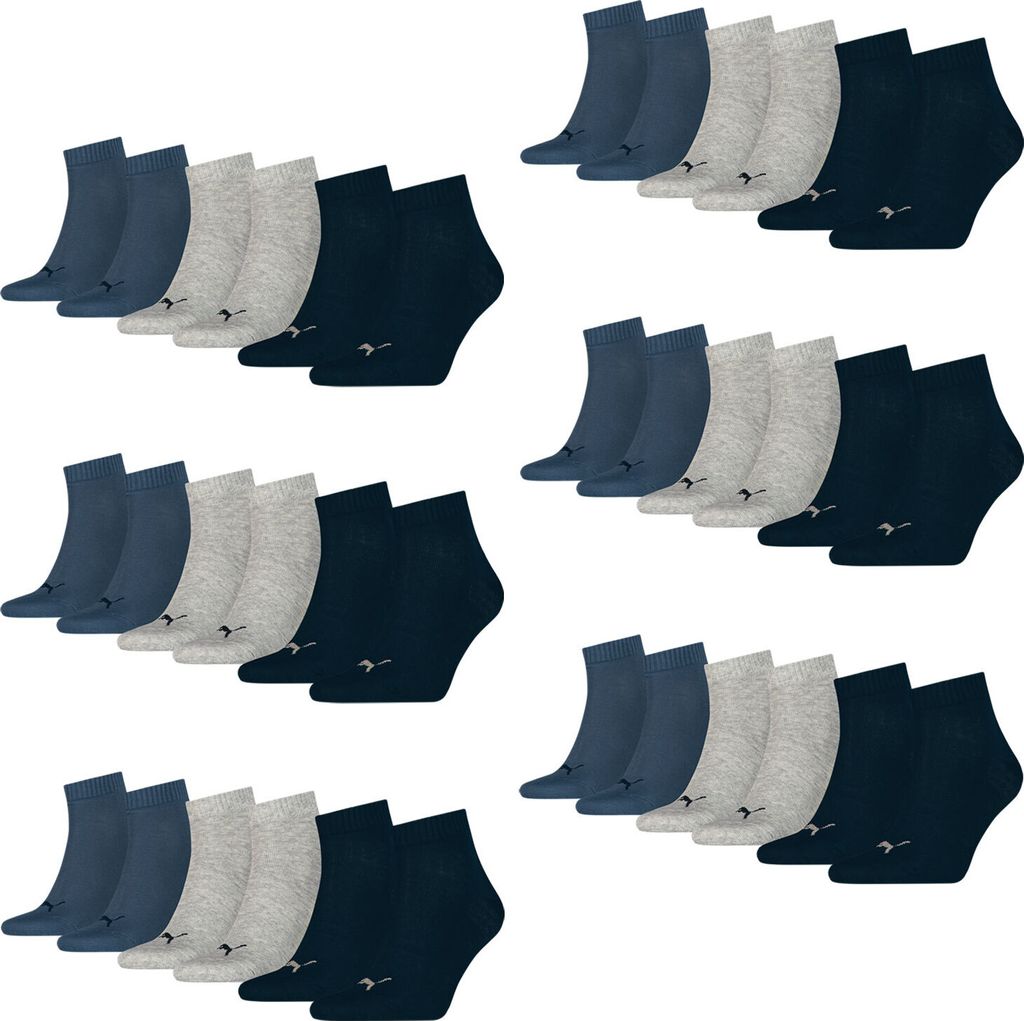 18 Paar PUMA Uni Quarter Socken Produktbild 
