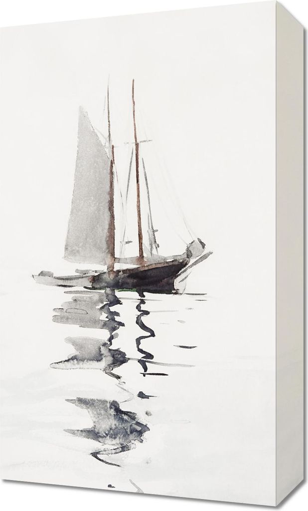 Bild 30x50cm Schoner, Winslow Homer Vintage fürs Wohnzimmer