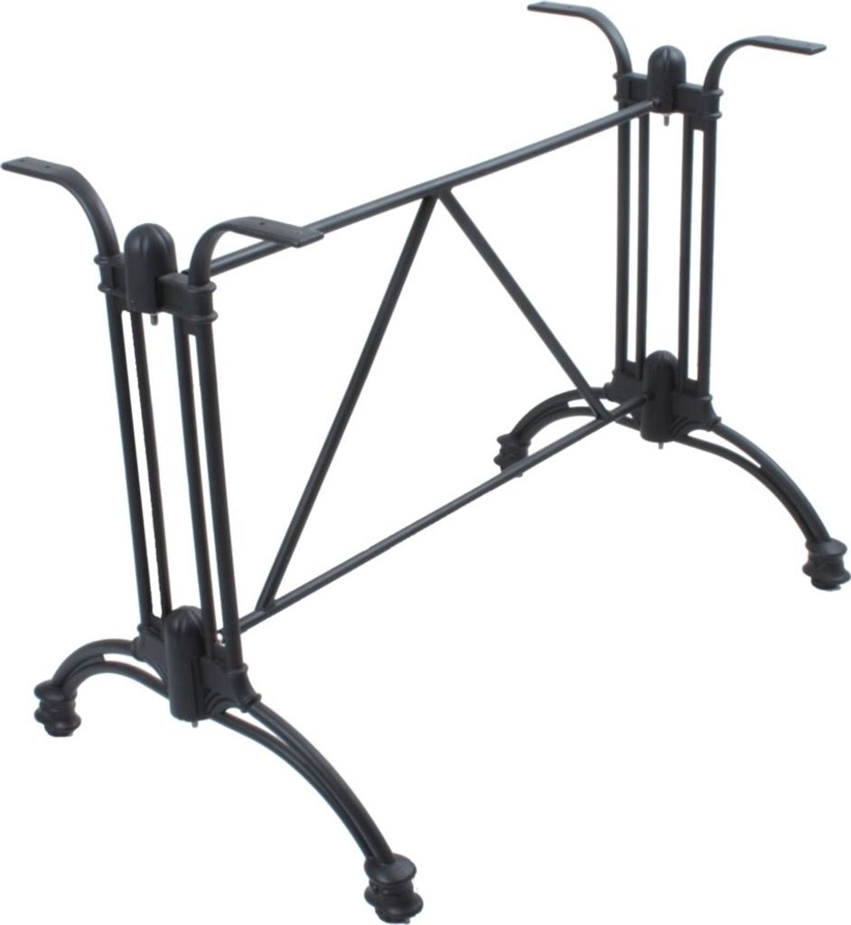 Tischgestell >Morena< in Schwarz aus Aluminium - 94x60x70cm (LxBxH)