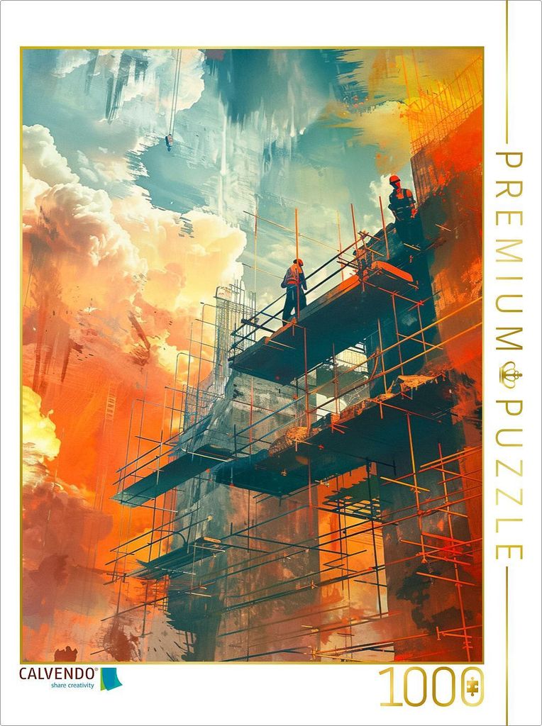 CALVENDO Puzzle Ein Motiv aus dem Kalender Bauarbeiter - Mein Traumberuf | 1000 Teile Lege-Größe 64x48cm Foto-Puzzle für glückliche Stunden