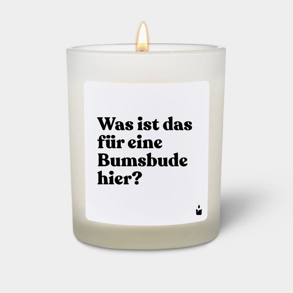 ChattyCandles Duftkerze Weiss Flowery Was ist das für eine Bumsbude hier?