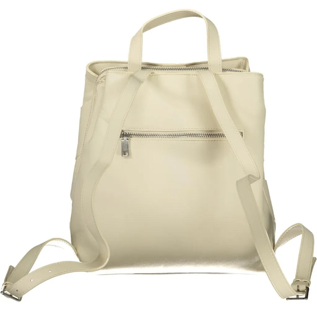 Sac à dos blanc avec compartiments polyvalents et finitions de qualité - 2