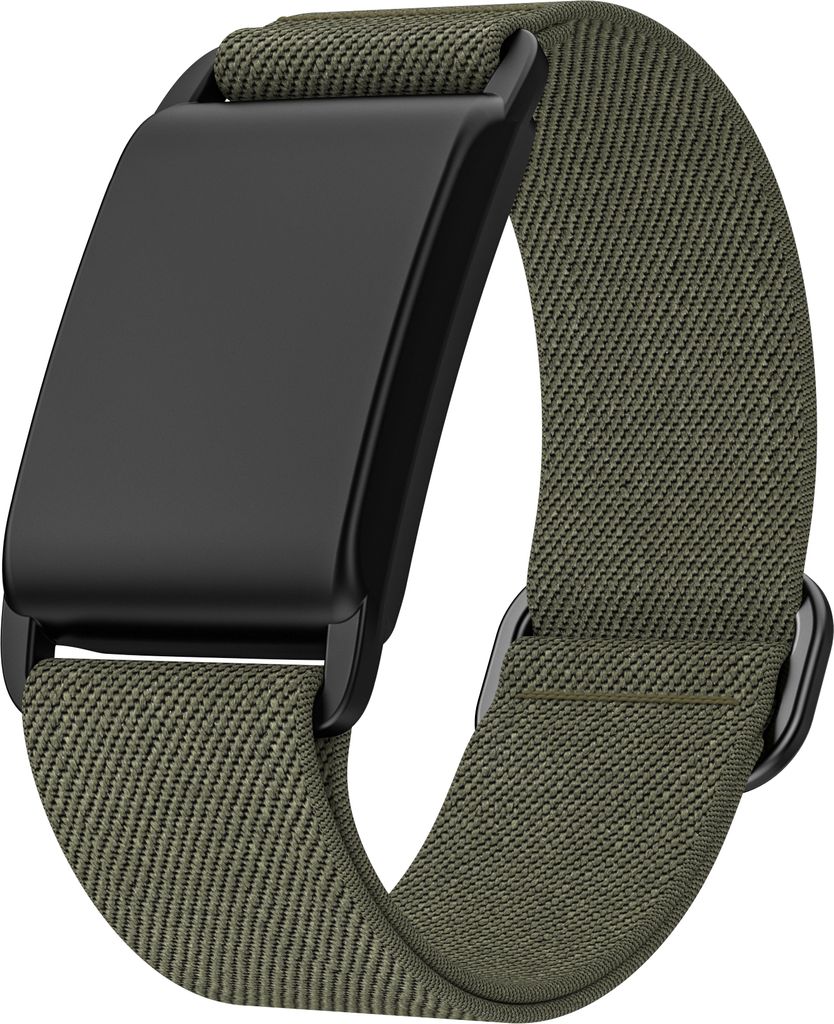 FFO2World Nylon Sportarmband mit Schiebeschnalle für Whoop 4.0/3.0 – Atmungsaktiv & Robust – Verstellbare Fitness-Schutzhülle – Grün