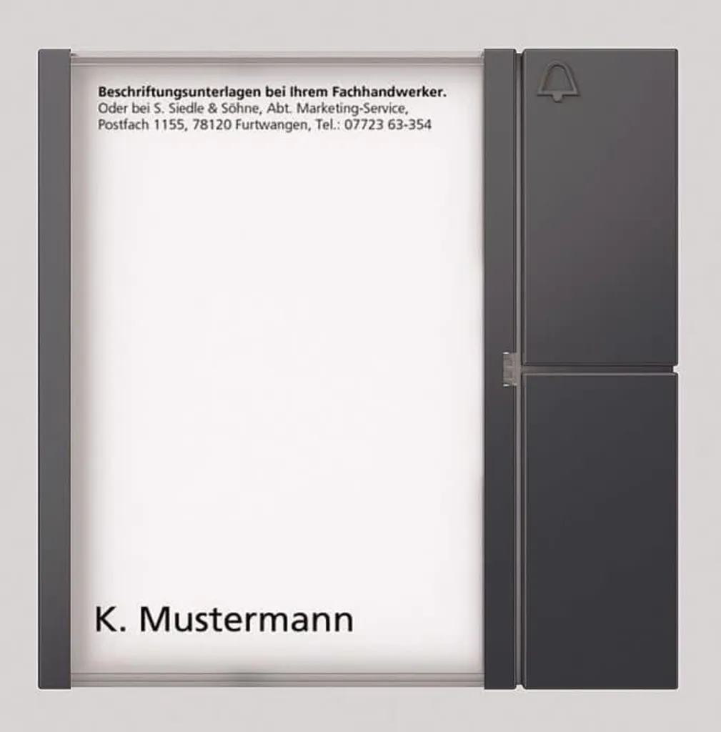 Module de touches BTM 650-01 AG Gris Anthracite Siedle 210004907-00