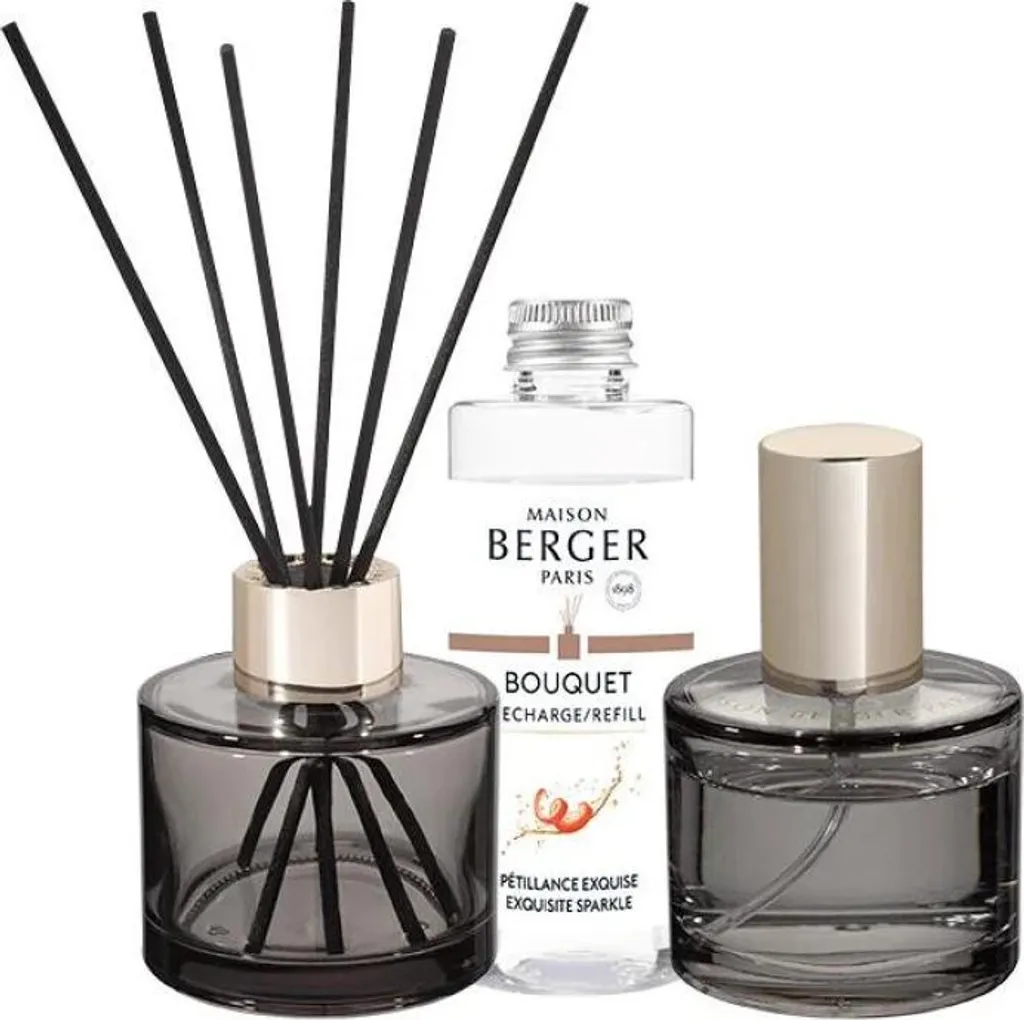 Diffuseur d'arômes Rosalie gris idéal pour salon avec spray et recharge - 2