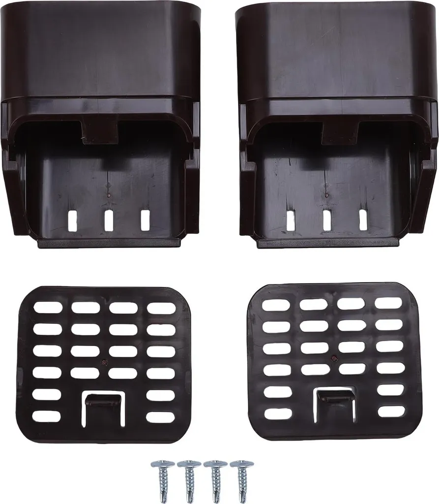 Protection de filtre pour raccordement de gouttière type A 3x4 pouces brun