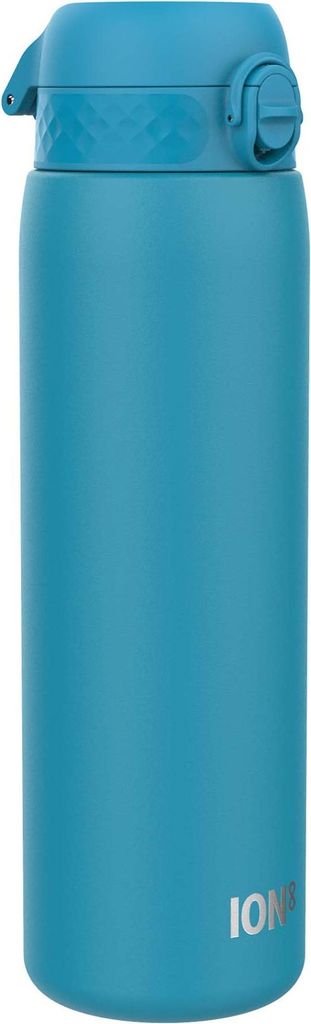 ION8 1 Liter Leicht Edelstahl Trinkflasche, Nicht Isoliert, Auslaufsicher, Einhandöffnung, Sichere Verriegelung, Spülmaschinenfest, Klappdeckel, ...