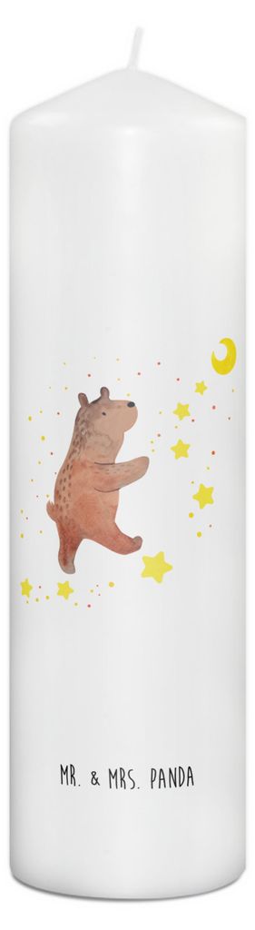 Mr. & Mrs. Panda Kerze Bär Träume 29 x 8 cm XL - Weiß - Produktbild 
