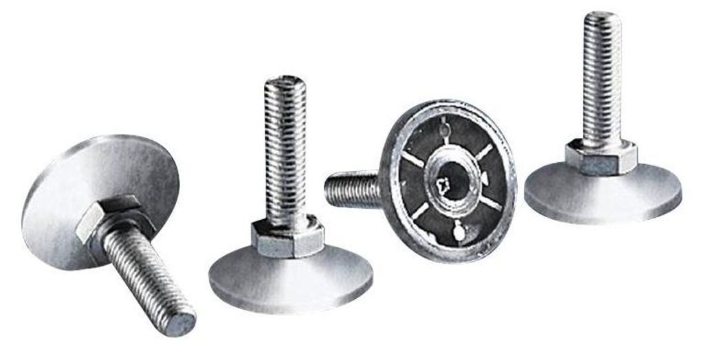 Rittal VX 8100.780, Regal-Standfüße, Edelstahl, Schwarz, Edelstahl, 4 Stück(e)