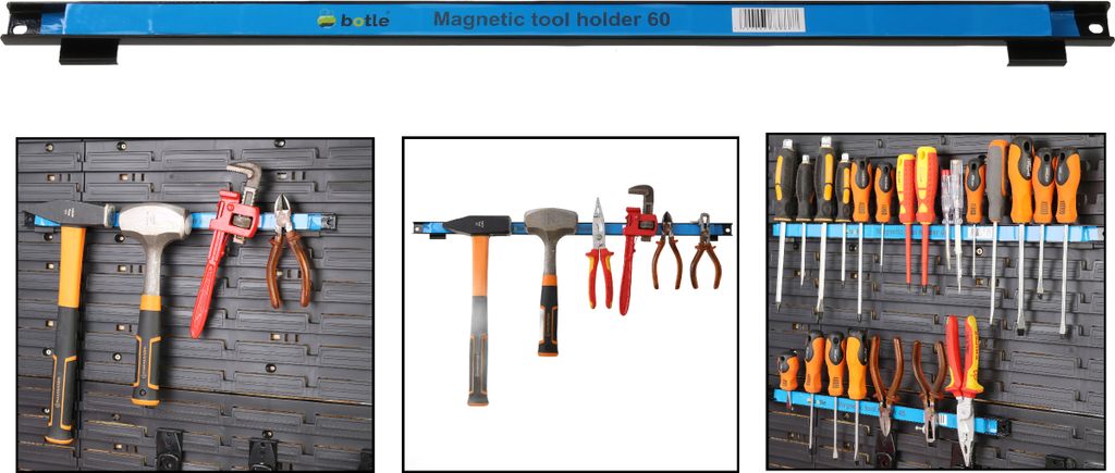 Magnetická lišta na nářadí pro pracovní stůl Botle 60 cm + Obrázek produktu 