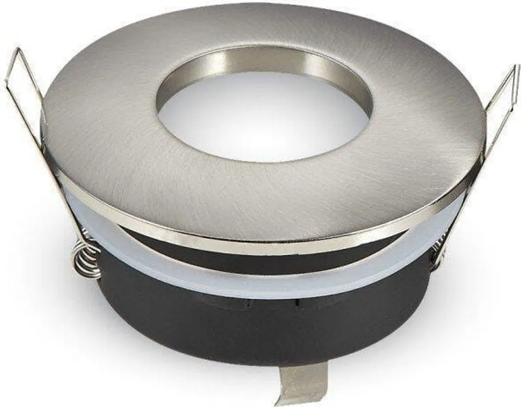 Apparecchio a sospensione V-TAC Hermetic IP54 GU10 Round fi84 Satin VT-787