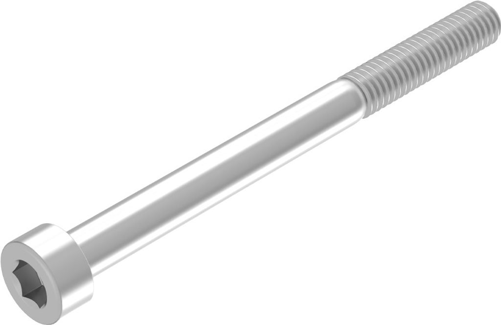 SECCARO Zylinderschraube M5 x 60 mm, Edelstahl V2A VA A2, DIN 912 / ISO 4762, Innensechskant, Teilgewinde, 20 Stück