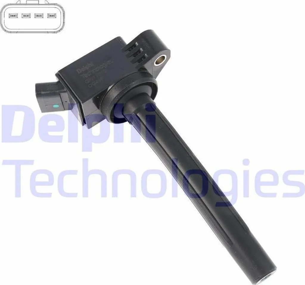 Bobine d'allumage Delphi GN11019-12B1, Haute Tension 12V Toyota Corolla