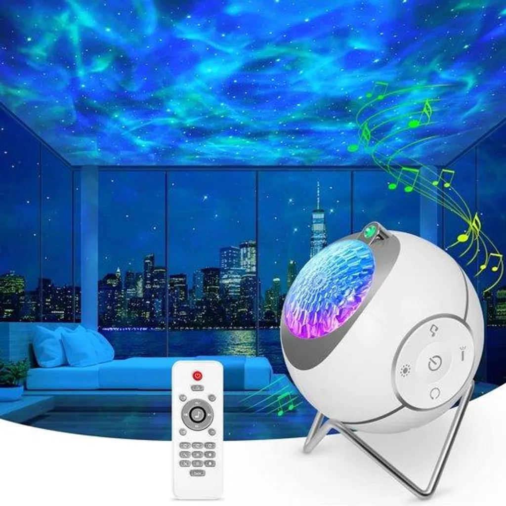Projecteur de Plafond Étoilé pour Bébé avec Sons Apaisants et Timer