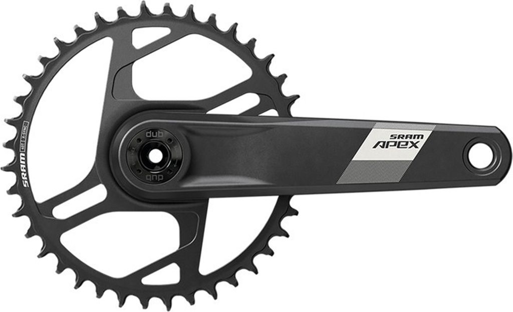 KRG SRAM Apex 1 D1 DUB wd 83A AI 170mm 42 Z,12-f., sw, alu, DM, o.DUB-Lager