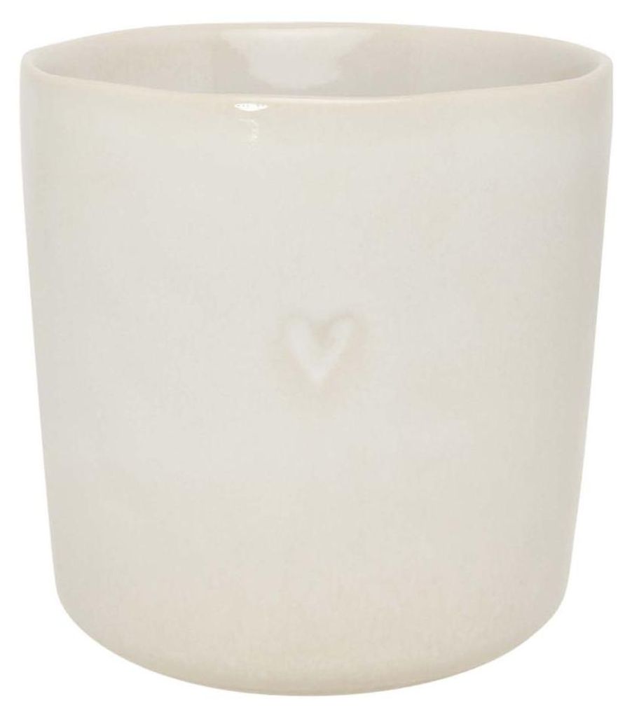 Becher ohne Henkel L JUNE Clay creme H. 9cm aus Stoneware Bastion Collections