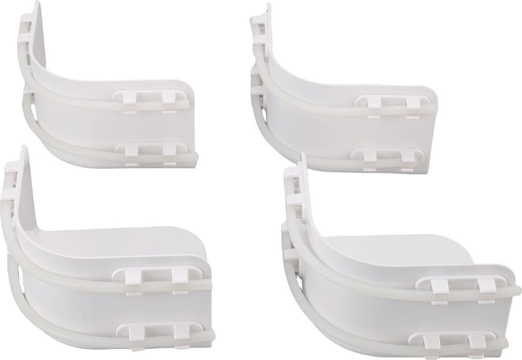 4pcs Bettladerhalter Kunststoff verstellbare elastische Streifen Befestigungselemente für Ecken Seiten