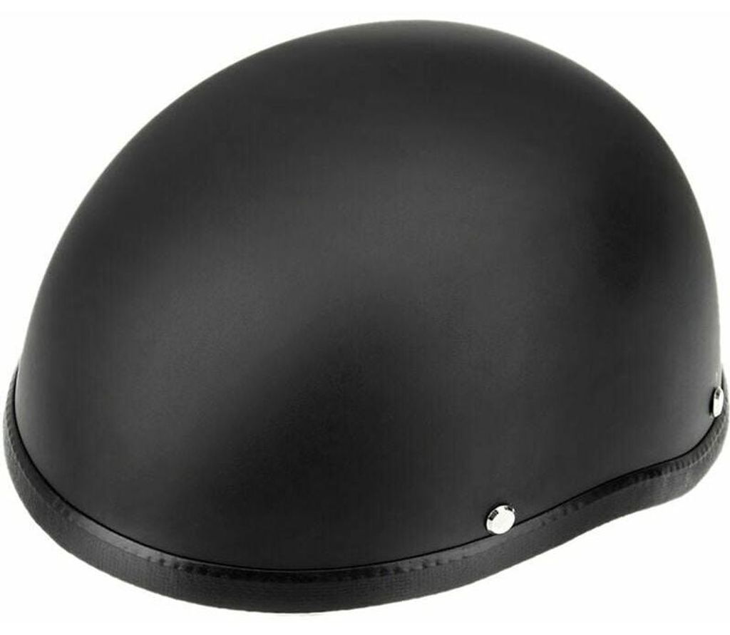 Halboffener Motorradhelm, Helmschale, matt schwarz