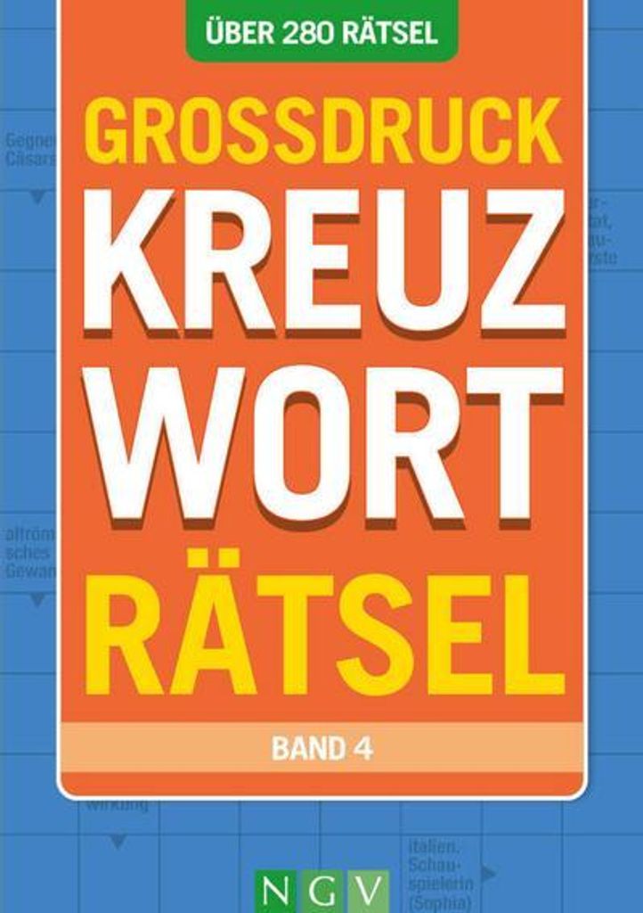 Großdruck Kreuzworträtsel - Band 4 - Über 280 Rätsel in Immagine del prodotto 