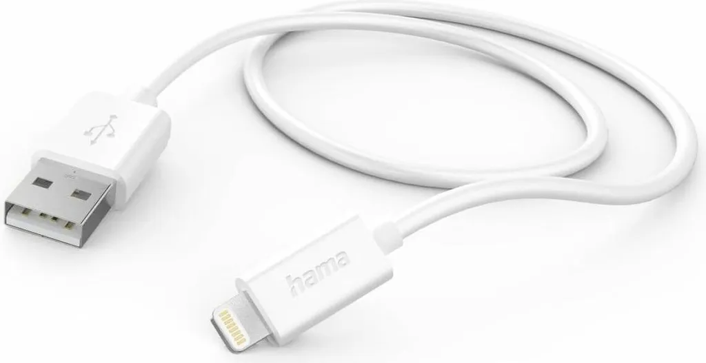 Câble de transfert USB Hama 1 m blanc : Idéal pour smartphone et bureau