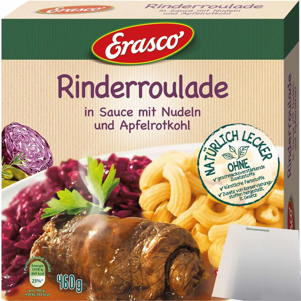 Erasco Menü Rinderroulade (460g Packung) + usy Block Produktbild 