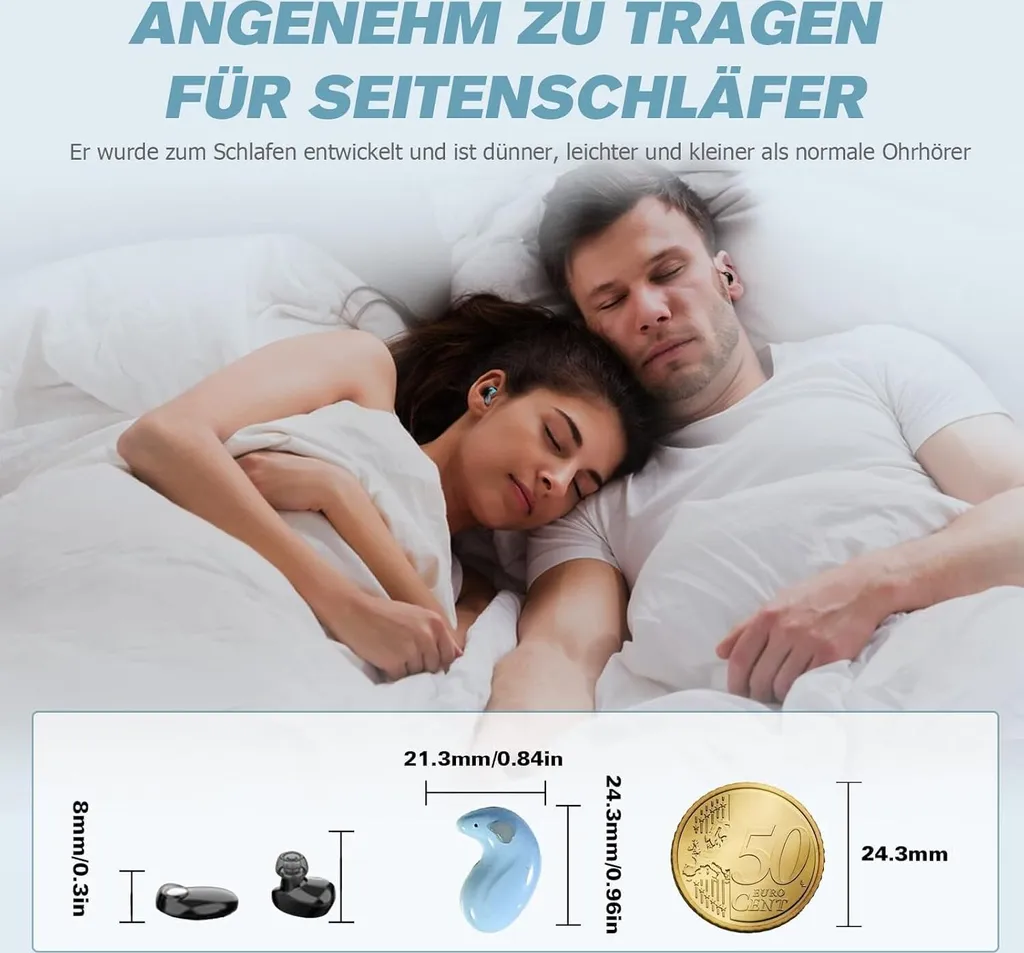 Cuffie Wireless In-Ear per Dormire: Auricolari Bluetooth Sonno Profondo - 3