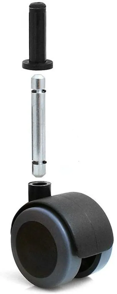Lot de 4 roulettes anti-rayures 50 mm pour parquet et sols délicats