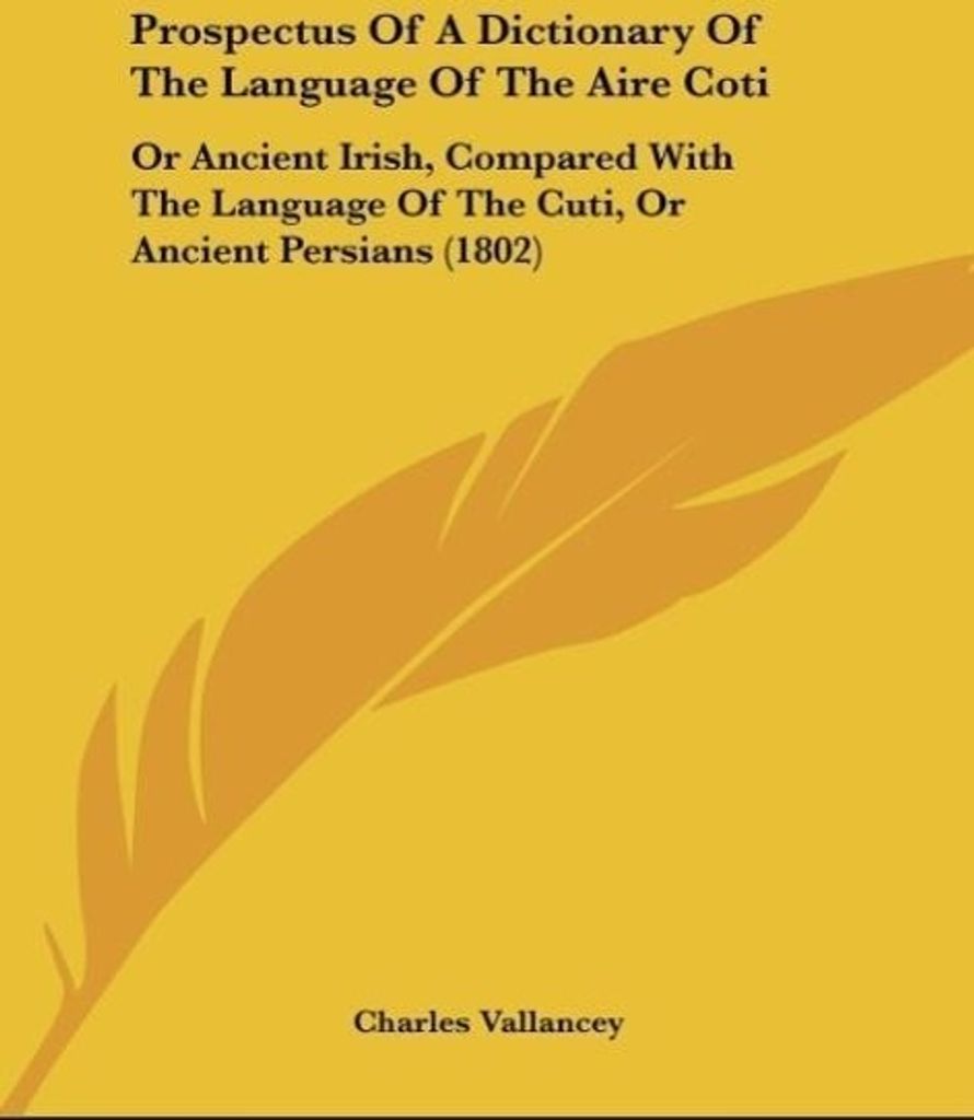 Prospectus Of A Dictionary Of The Language Of The Aire Coti