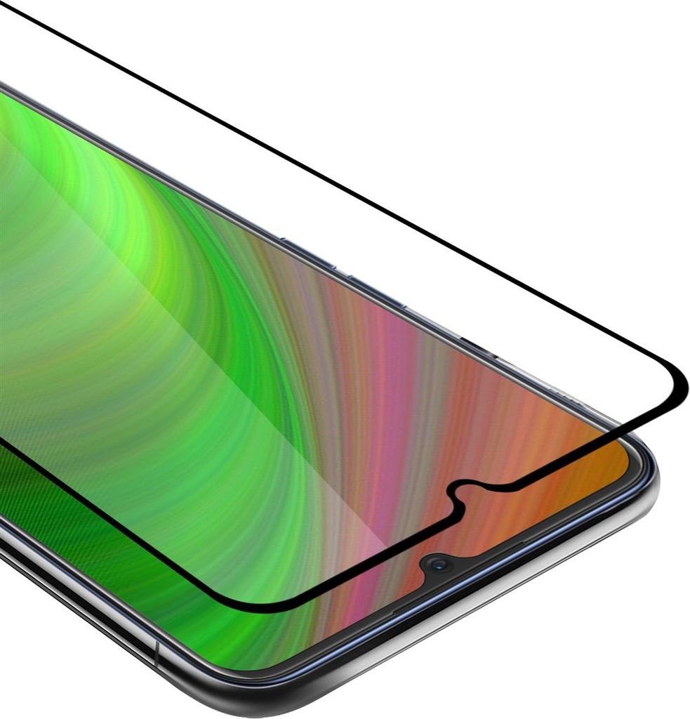 Cadorabo Panzerfolie für Oppo A91 Schutzfolie in Schwarz Vollbild Folie Tempered Display Schutzglas