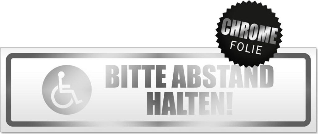 Bitte Abstand halten! Motiv 2 Magnetschild Schild magnetisch