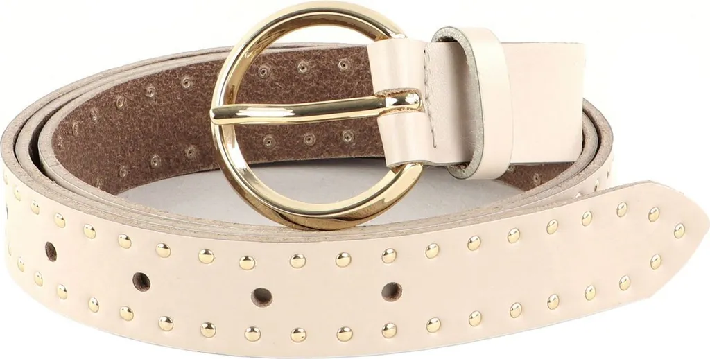 Vanzetti Pelle Cintura Slim Belt W70 Cream Avorio | Accessori Donna Lusso
