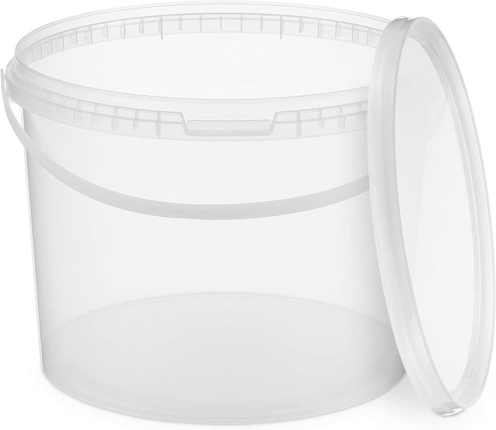 BenBow secchio con coperchio 10L x1 Trasparente - Immagine del prodotto 