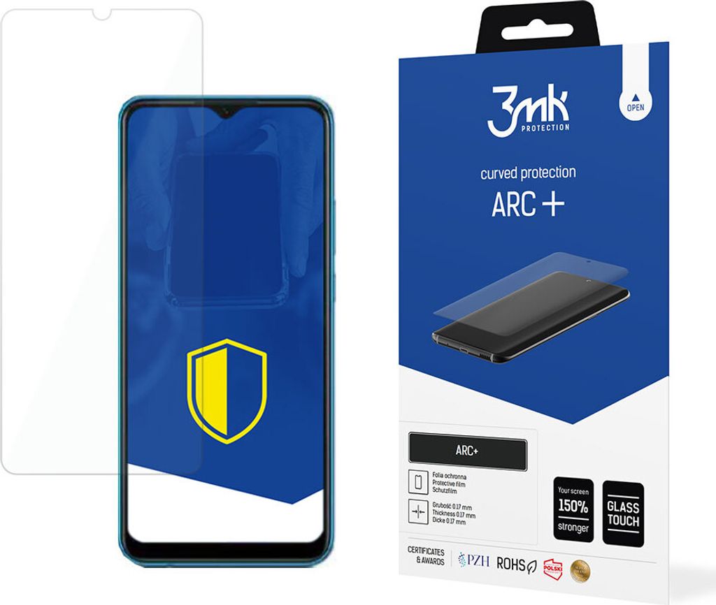 3mk Display Schutzfolie ARC+ für Oppo A16k 0,17mm Self-Heal